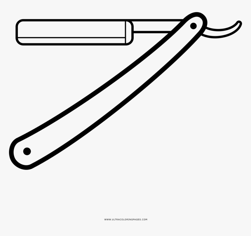 Straight razor coloring page