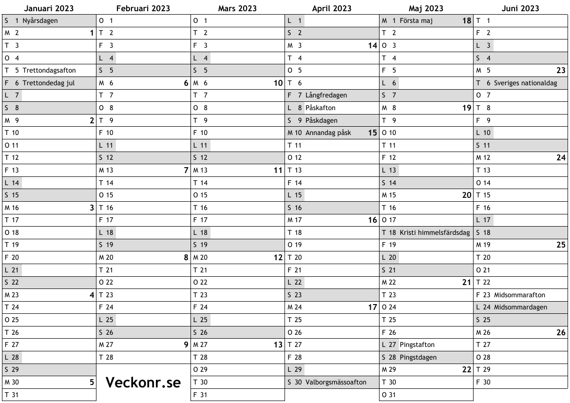 Kalender fãr med helgdagar och veckonummer â online almanacka med veckor allmãnna helgdager rãda dagar a gratis download print pdf