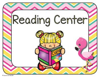 Flamingo center signs center signs alphabet centers kindergten centers