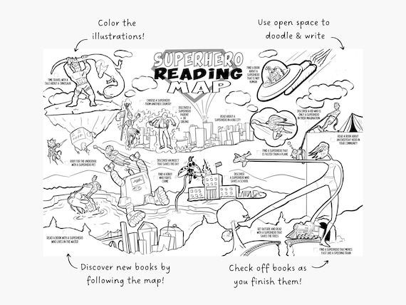 Printable pack summer reading reading tracker reading map book review kids reading center