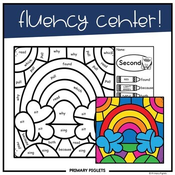 Winter color by code sight words second grade coloring pages sheets yearlong