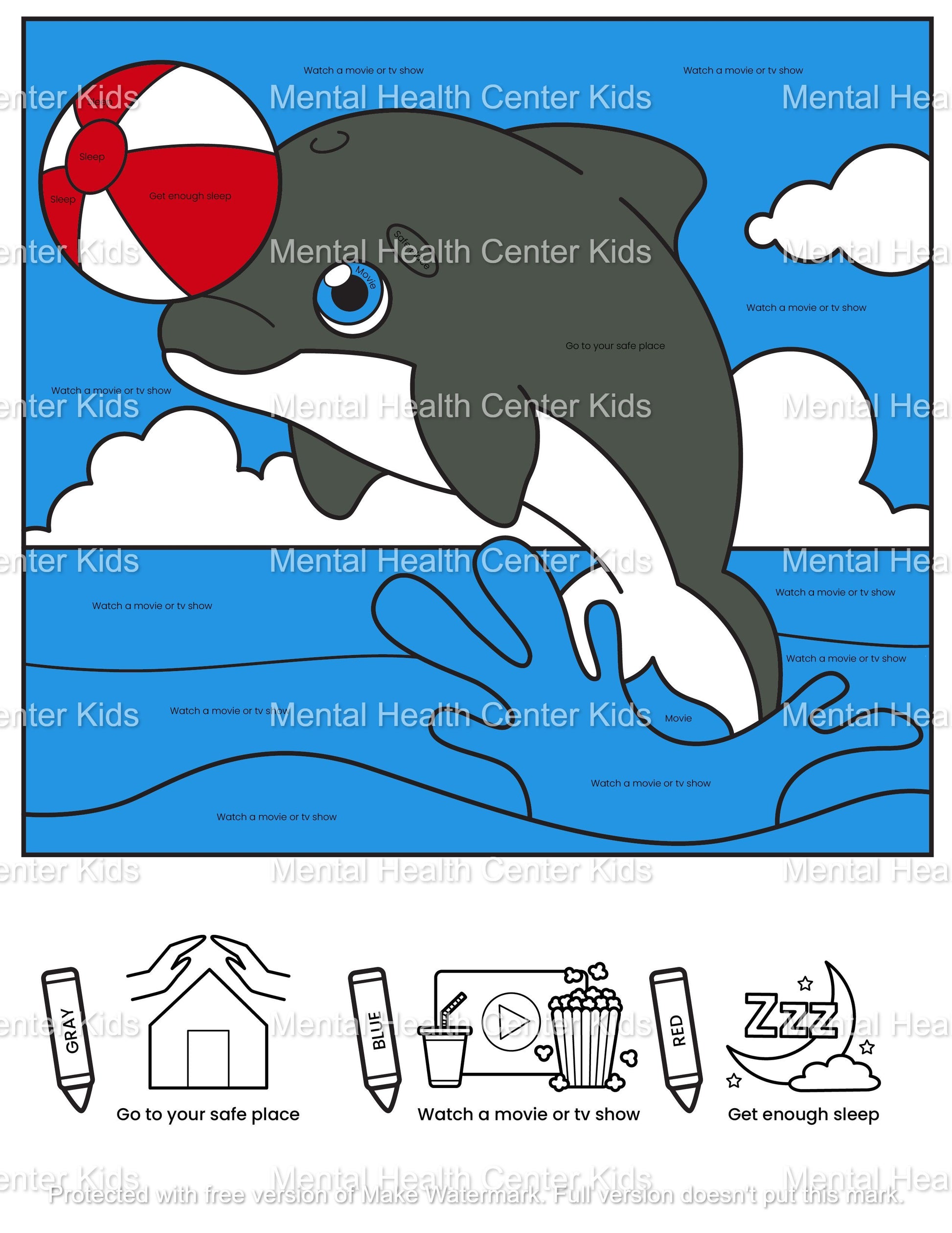 Baby animals coloring pages â mental health center kids