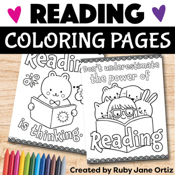 Reading coloring pages by spatial learners tpt