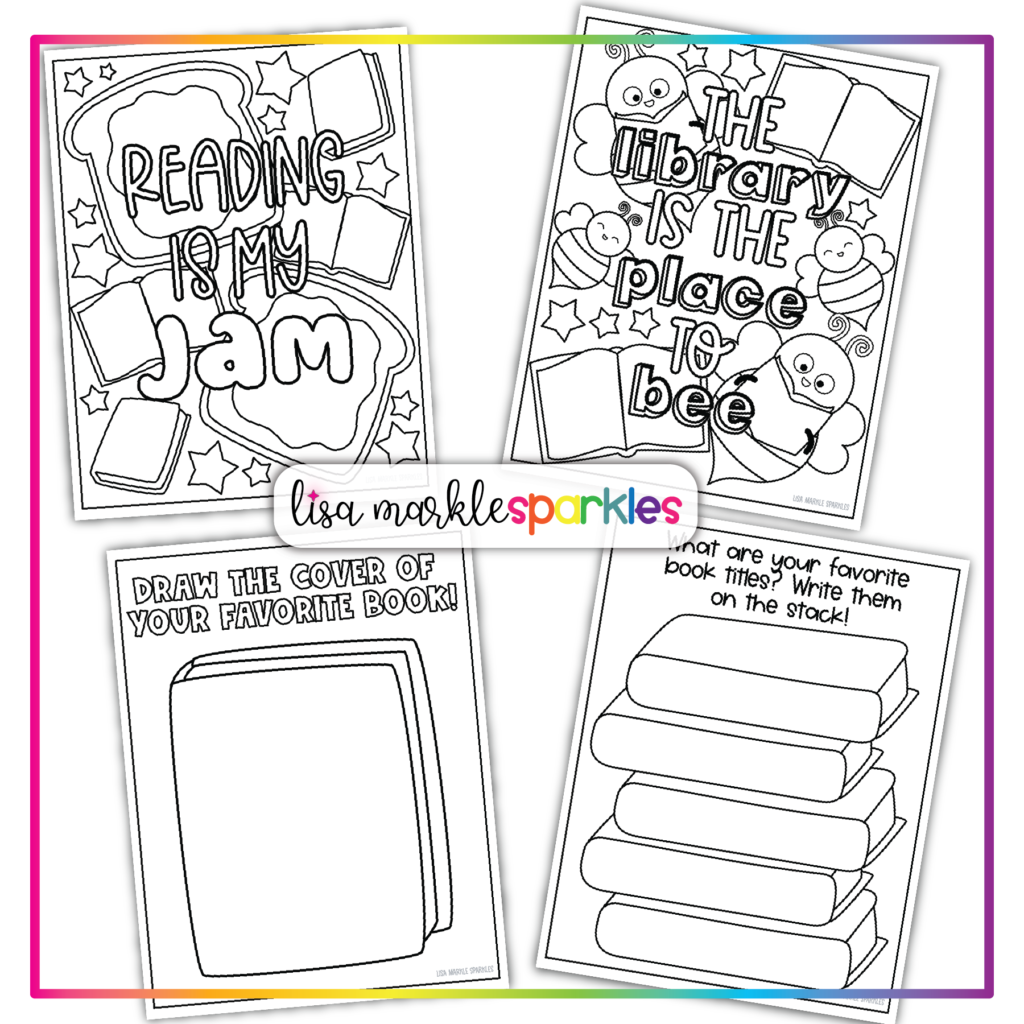 Free reading coloring pages printable pdf