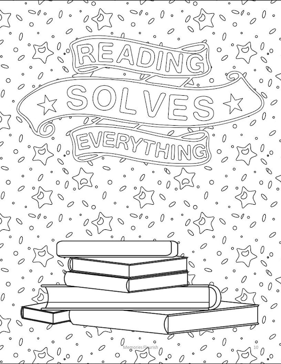 My summer reading coloring pages digital by memories flourish instant download