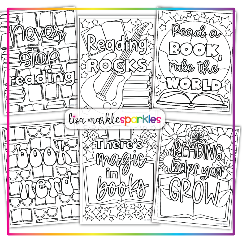 Free reading coloring pages printable pdf