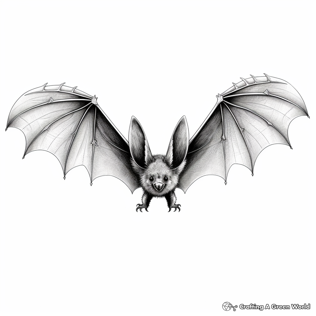 Bat wings coloring pages