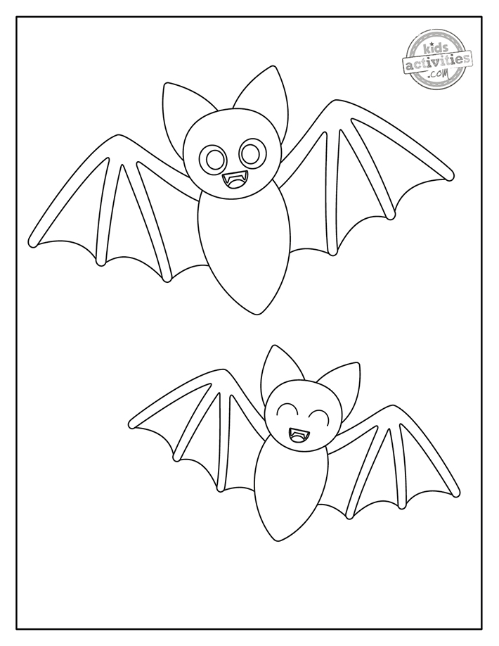Free printable bat coloring pages kids activities blog