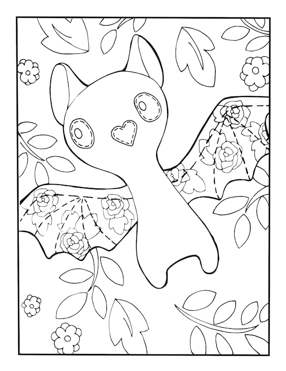 Bat coloring page digital download coloring sheet teacher tools classroom activity printable coloring page
