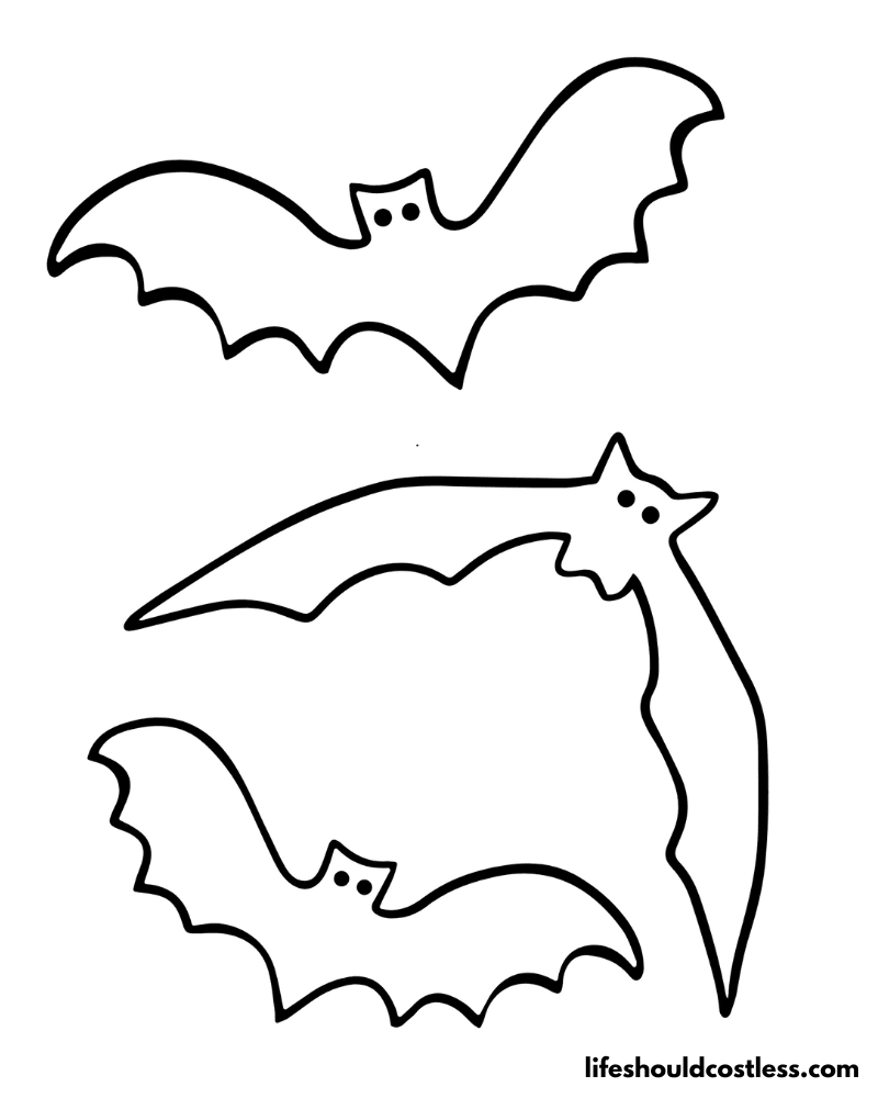 Bat coloring pages free printable pdf templates