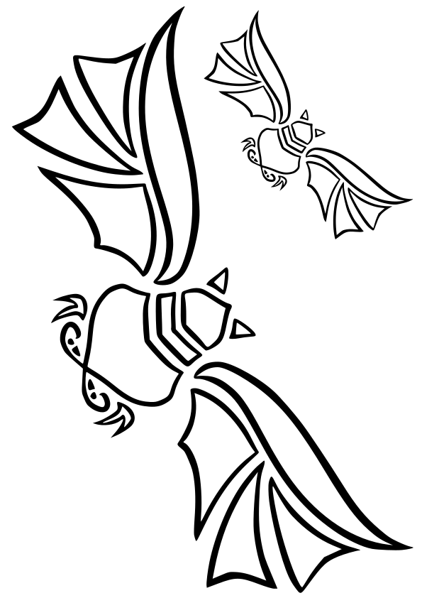 Bat drawing for coloring page free printable nurieworld