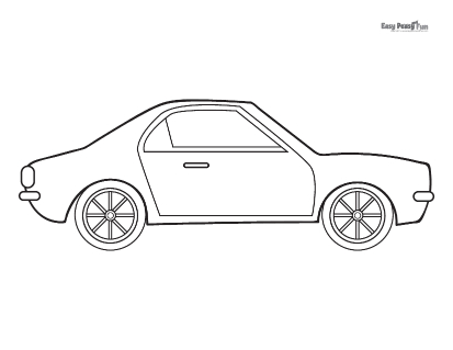 Car coloring pages