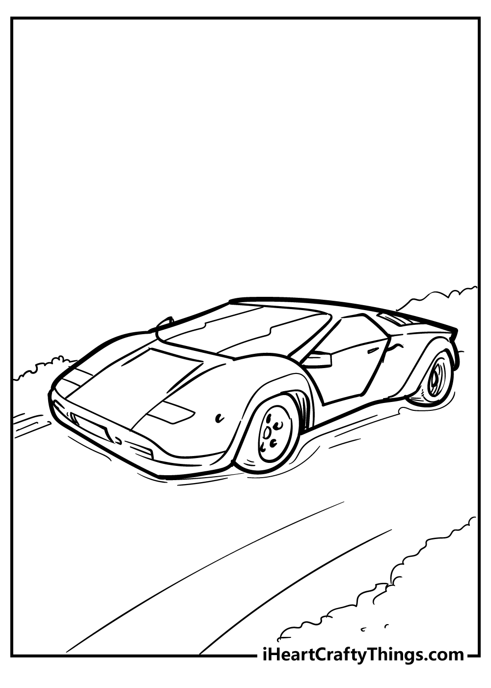 Cool car coloring pages free printables