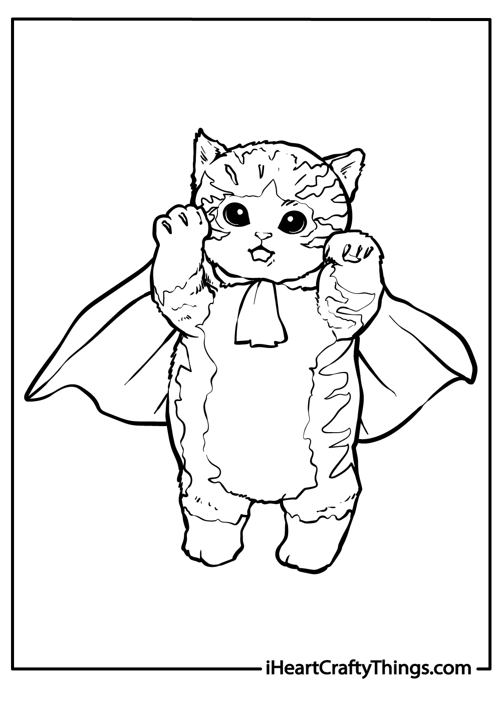 Cat coloring pages free printables