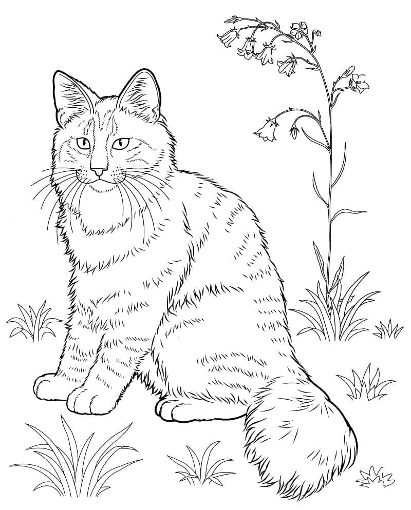 Cat coloring pages