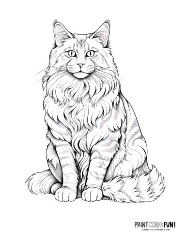 Paws play cat coloring pages craft fun more at