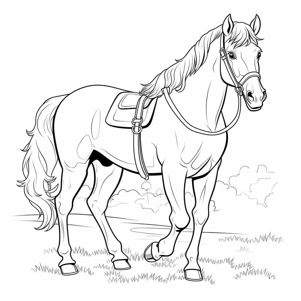 Horse coloring pages