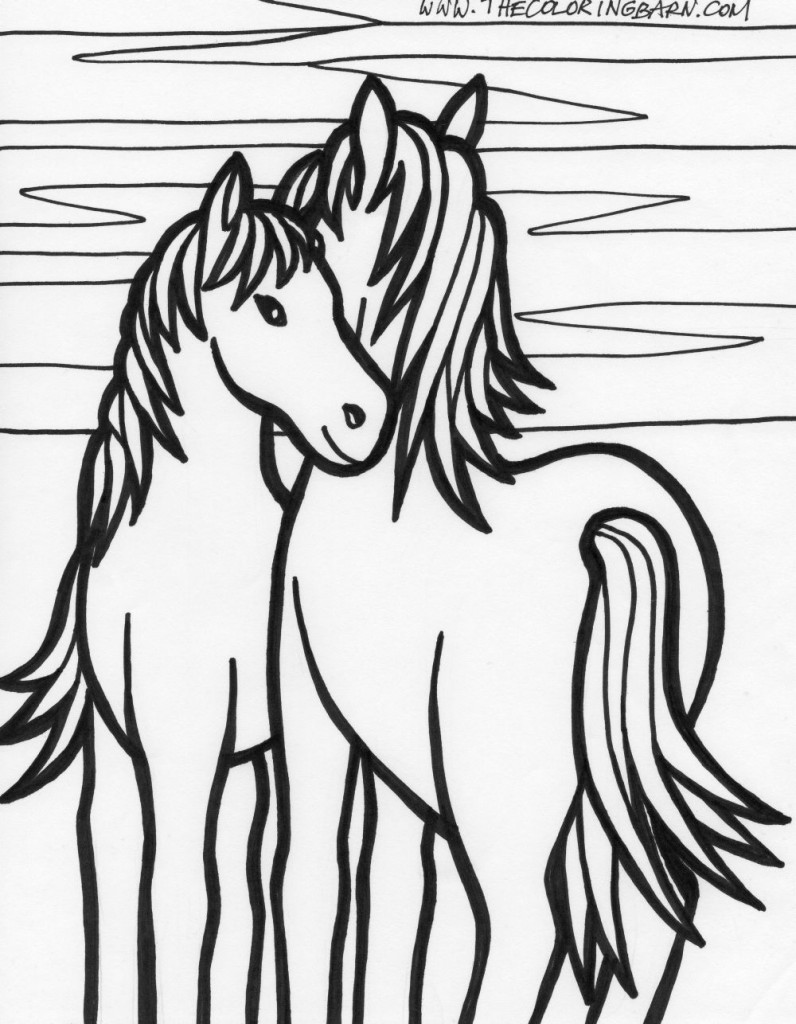 Horse coloring pages