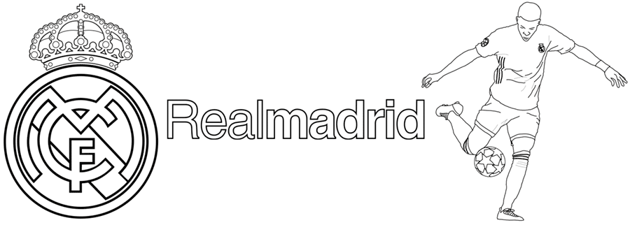 Real madrid coloring pages free printable images of real madrid football club team