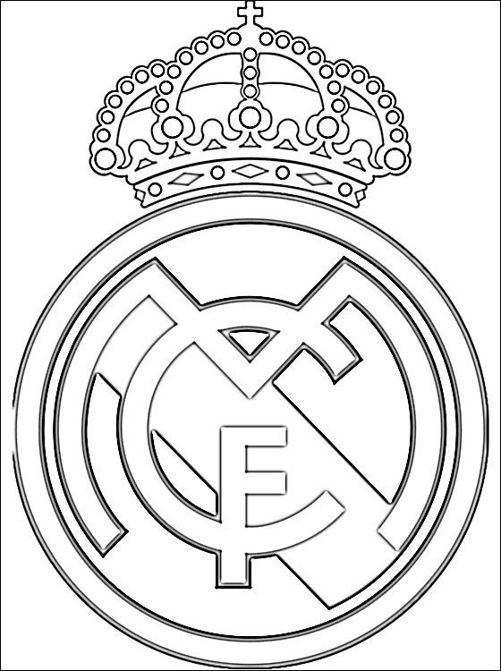 Escudo real madrid club de fãºtbol desenhos para colorir real madrid logo real madrid soccer logo real