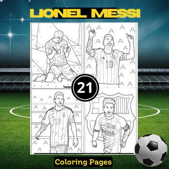 Coloring pages of lionel messicelebrate the legendary soccer star with artistic