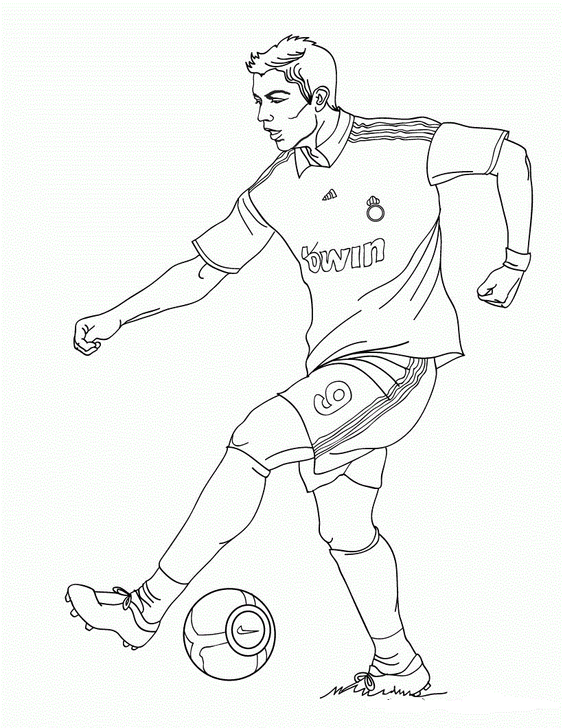 Printable real madrid coloring pages pdf