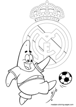 Real madrid soccer coloring pages