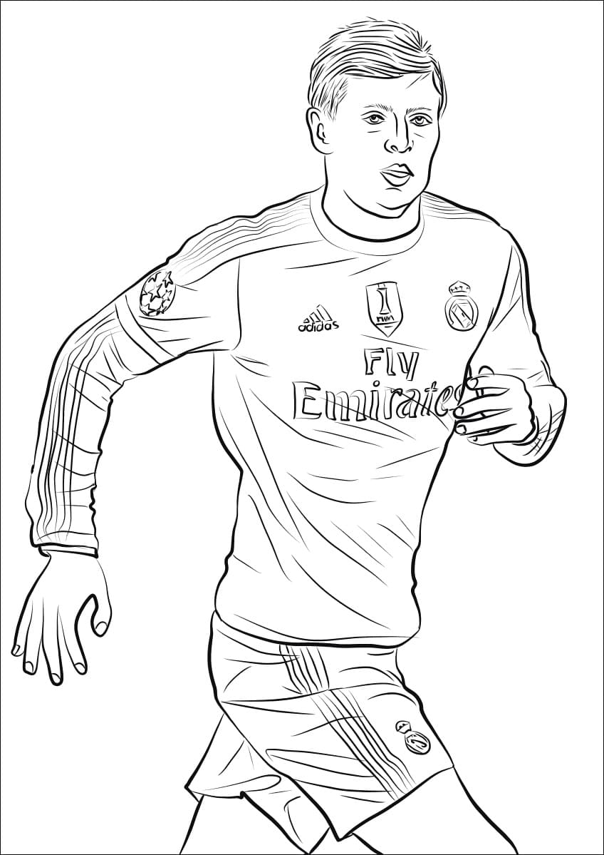 Toni kroos image coloring page