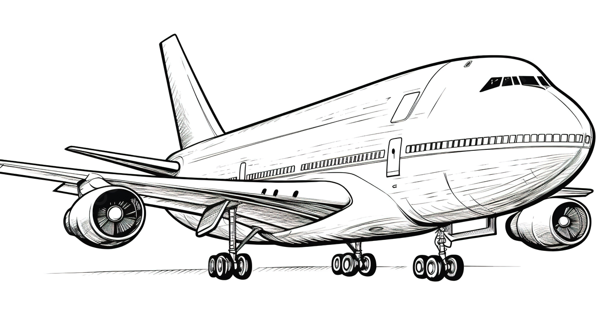 Airplane coloring pages on white background airplane pictures for coloring airplane flight background image and wallpaper for free download