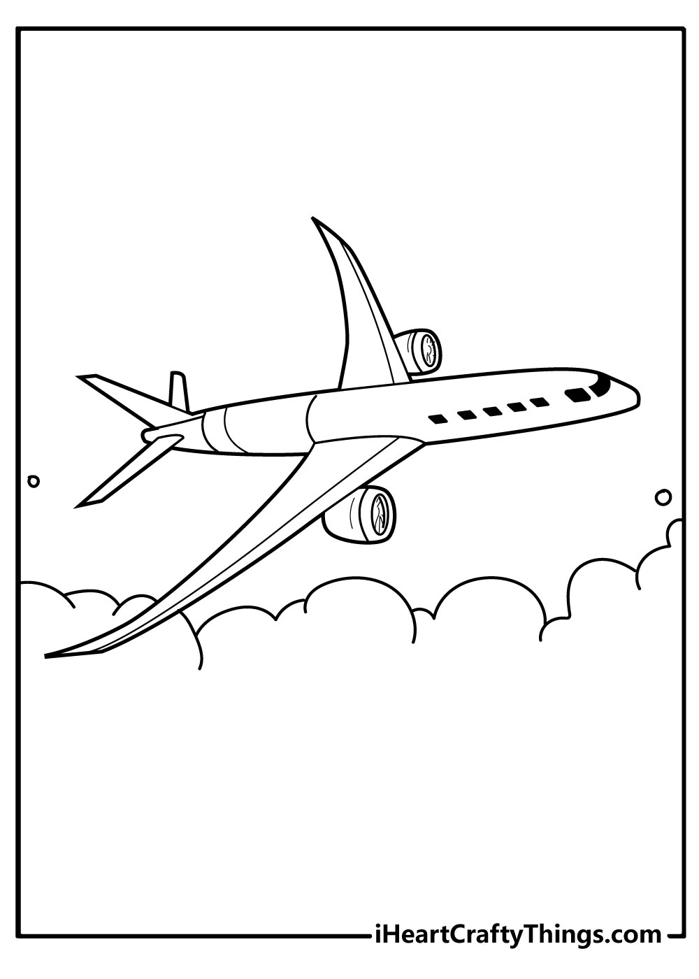 Airplane coloring pages free printables