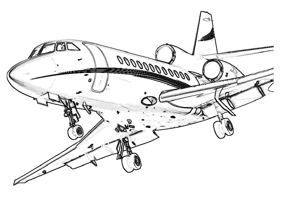 Free printable airplane coloring pages for kids