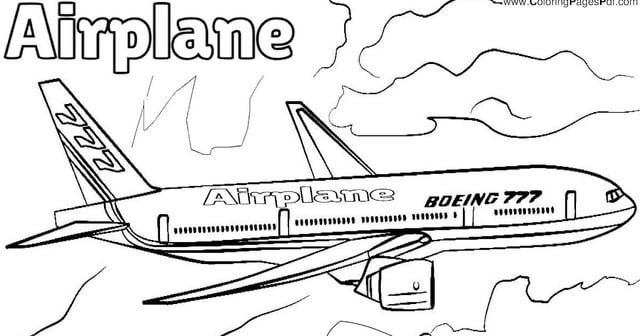 Airplane coloring pages printable rcoloringpagespdf
