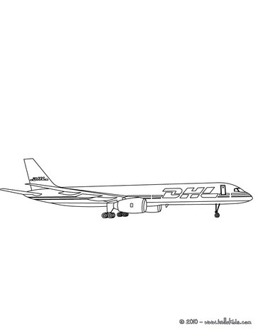 Dhl plane coloring pages