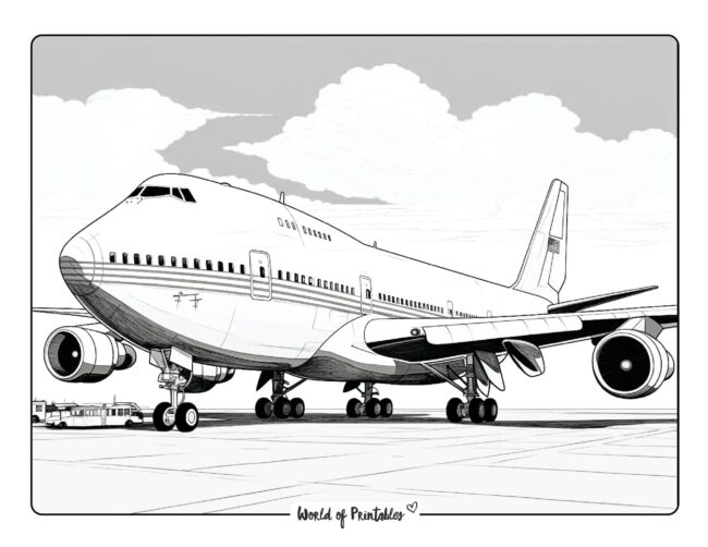 Airplane coloring pages for kids adults