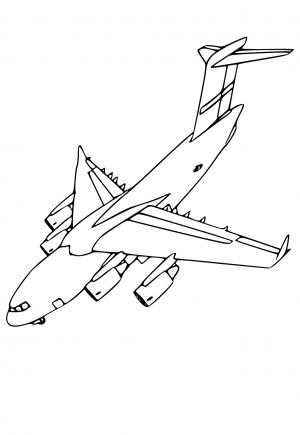 Free printable plane coloring pages for adults and kids