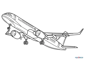 Free printable airplane coloring pages for kids