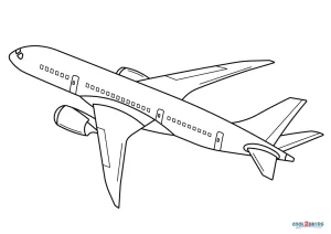 Free printable airplane coloring pages for kids