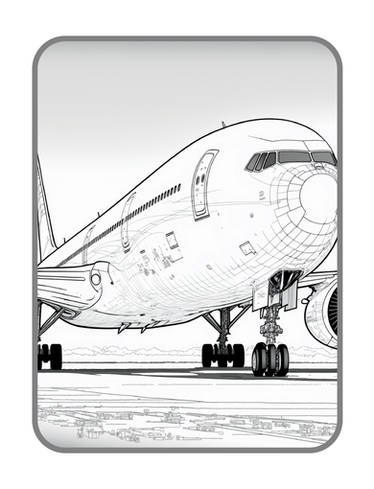 Airlines coloring pages in premium quality by coloringbooksart on