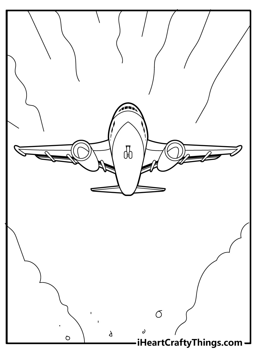 Airplane coloring pages free printables