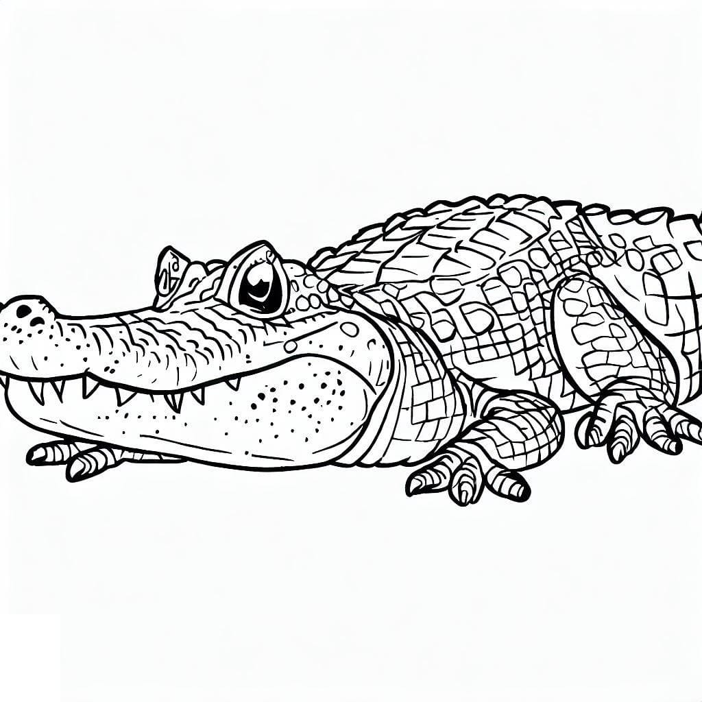 Alligator coloring pages