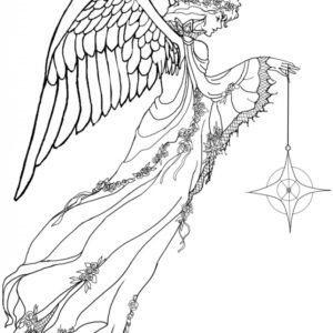 Angel coloring pages printable for free download