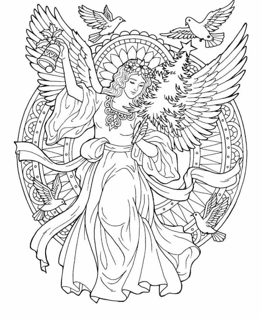 Angels coloring pages images free printable