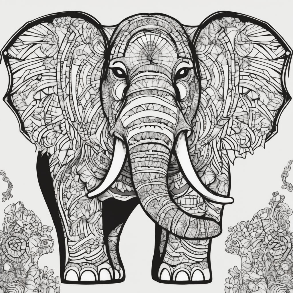 Generate realistic illustrations of exotic animal themed mandalas for an adult coloring book