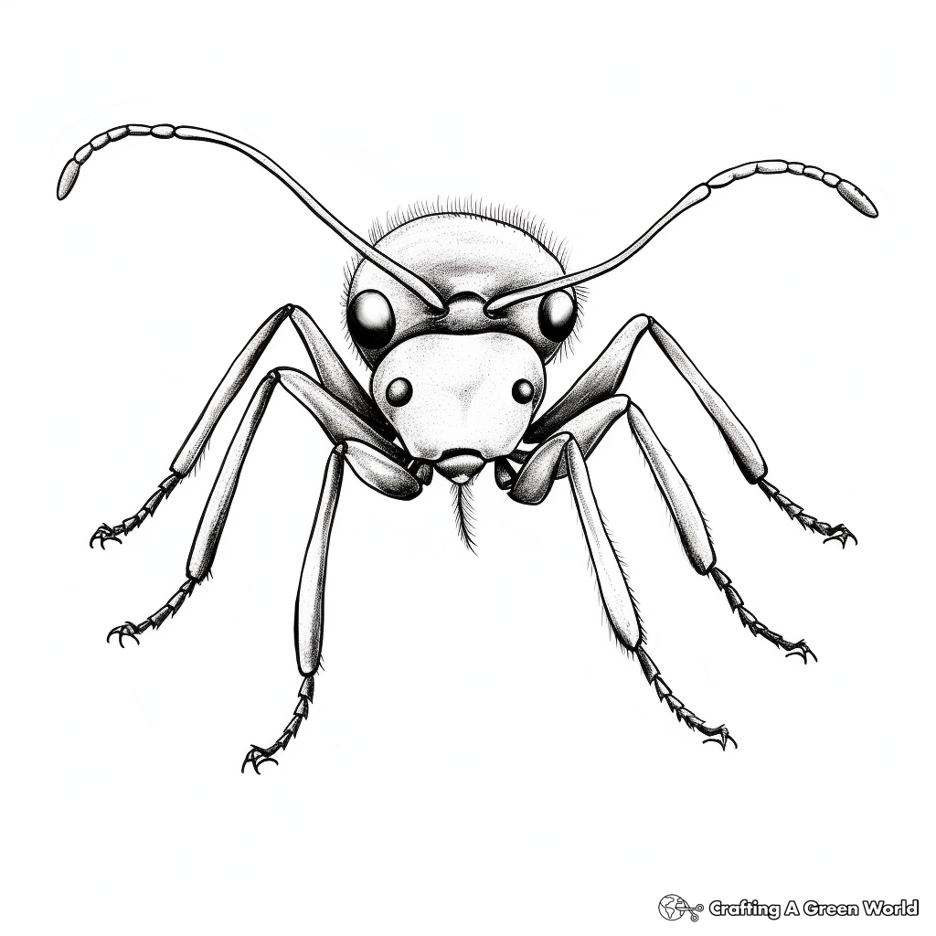 Ant coloring pages