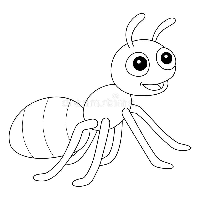 Ant colouring page stock illustrations â ant colouring page stock illustrations vectors clipart