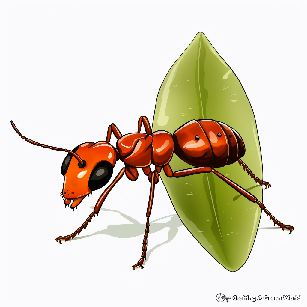 Ant coloring pages