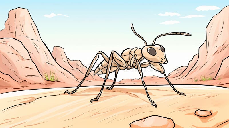 Ant desert stock illustrations â ant desert stock illustrations vectors clipart