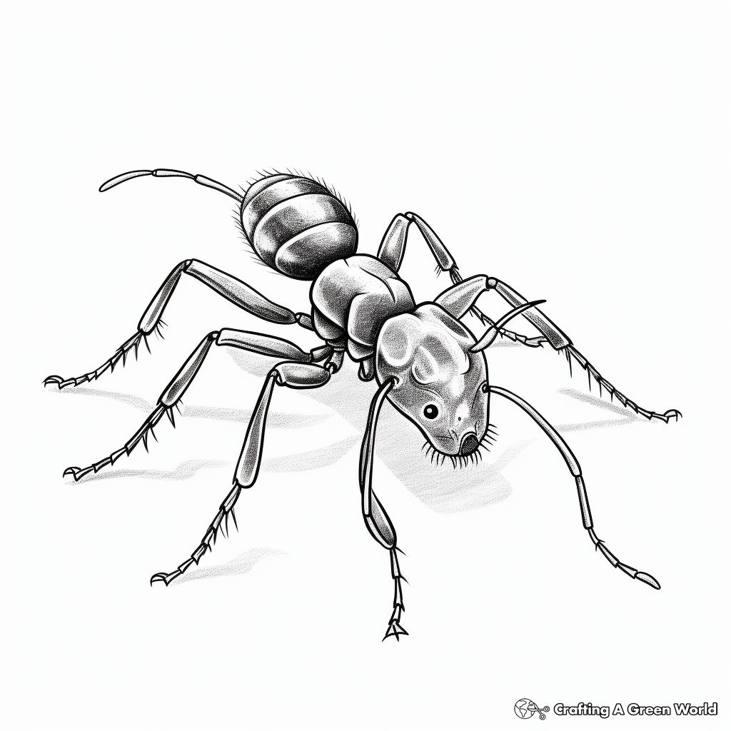 Ant coloring pages