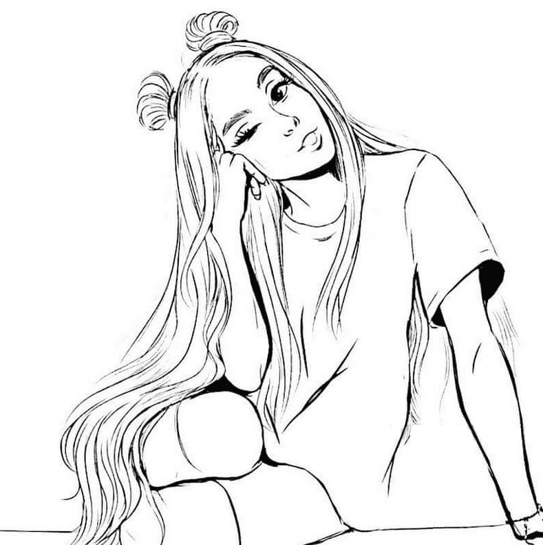 Ariana grande coloring pages