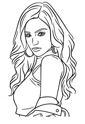 Free printable ariana grande coloring pages sheets and pictures for adults and kids girls and boys